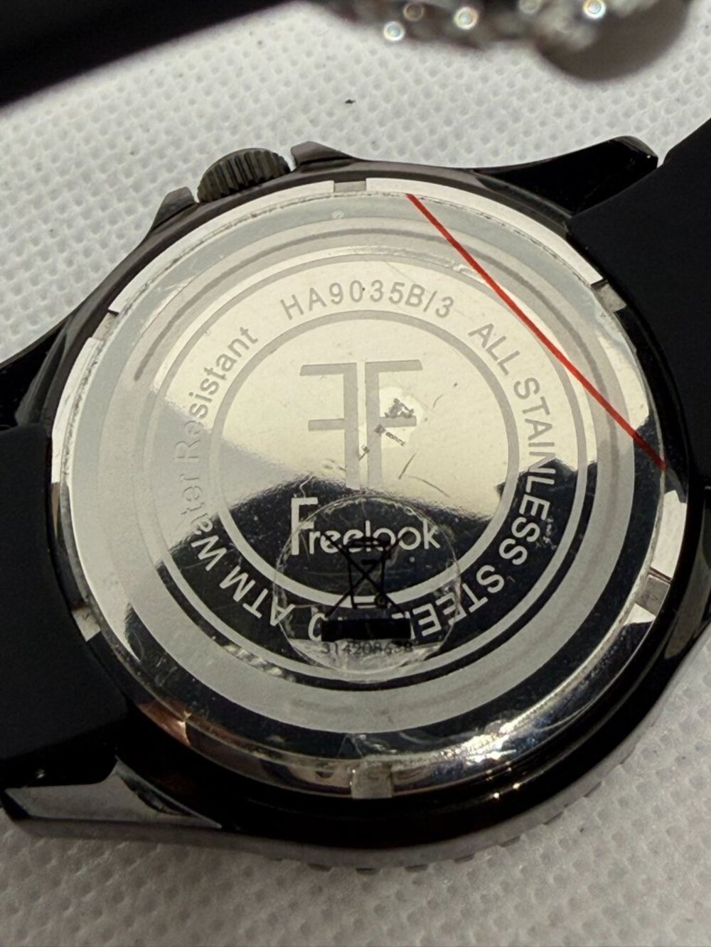Freelook Aquamarina Mens Black Grey Diver Sport 41mm 100M Watch HA9035B/3 - Picture 11 of 11